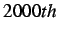 $ 2000th$