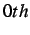$ 0th$