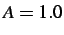 $ A = 1.0$
