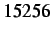 $ 15256$