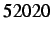$ 52020$