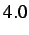 $ 4.0$