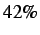 $ 42\%$