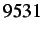 $ 9531$