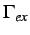 $ \Gamma_{ex}$