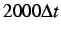 $ 2000\Delta t$